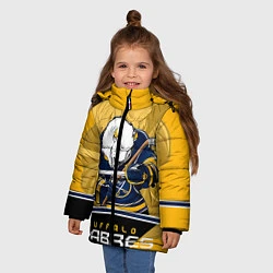 Куртка зимняя для девочки Buffalo Sabres, цвет: 3D-черный — фото 2