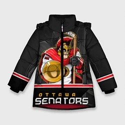 Куртка зимняя для девочки Ottawa Senators, цвет: 3D-красный