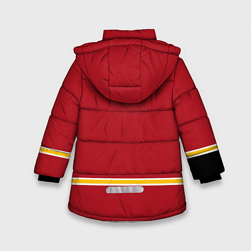 Зимняя куртка для девочки Calgary Flames / 3D-Черный – фото 2