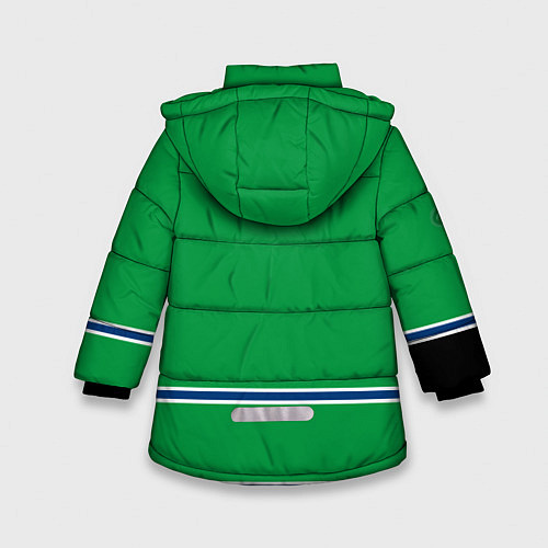 Зимняя куртка для девочки Vancouver Canucks / 3D-Черный – фото 2