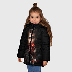 Куртка зимняя для девочки Stefan Salvatore V3, цвет: 3D-красный — фото 2