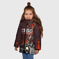 Куртка зимняя для девочки CS:GO Kill Confirmed Style, цвет: 3D-черный — фото 2