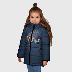 Куртка зимняя для девочки Хвост Феи, цвет: 3D-черный — фото 2