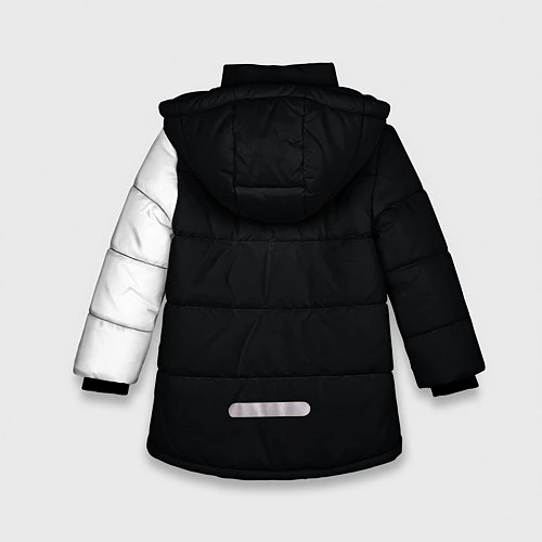 Зимняя куртка для девочки Grandfather: Black & White / 3D-Черный – фото 2