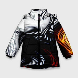 Куртка зимняя для девочки Abrupt, цвет: 3D-черный