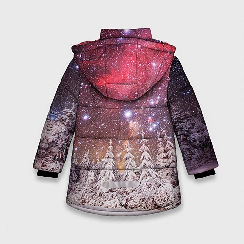 Зимняя куртка для девочки Лучшей тетё / 3D-Черный – фото 2
