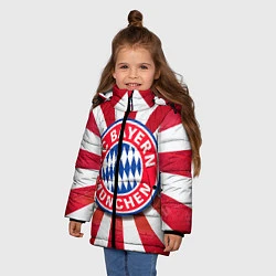Куртка зимняя для девочки FC Bayern, цвет: 3D-черный — фото 2