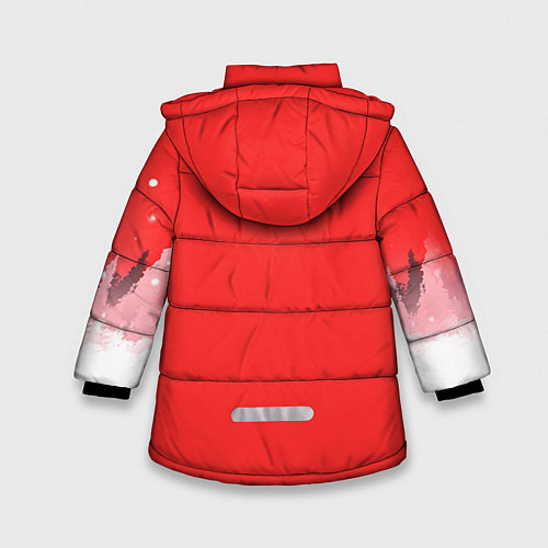 Зимняя куртка для девочки Аниме-снегурочка / 3D-Черный – фото 2
