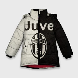 Куртка зимняя для девочки Juventus6, цвет: 3D-красный