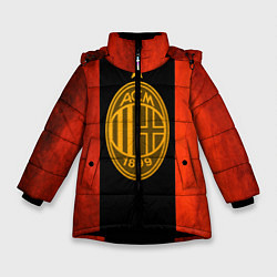 Куртка зимняя для девочки Milan5, цвет: 3D-черный