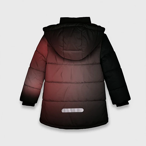 Зимняя куртка для девочки Мистер робот 2 / 3D-Черный – фото 2