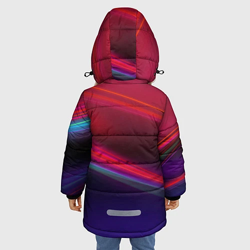 Зимняя куртка для девочки ФК Барселона / 3D-Красный – фото 4