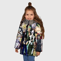 Куртка зимняя для девочки Аниме, цвет: 3D-черный — фото 2