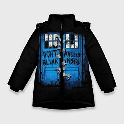 Куртка зимняя для девочки Будка доктора, цвет: 3D-черный