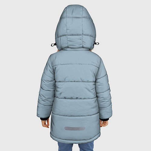 Зимняя куртка для девочки Лицо Бендера / 3D-Красный – фото 4