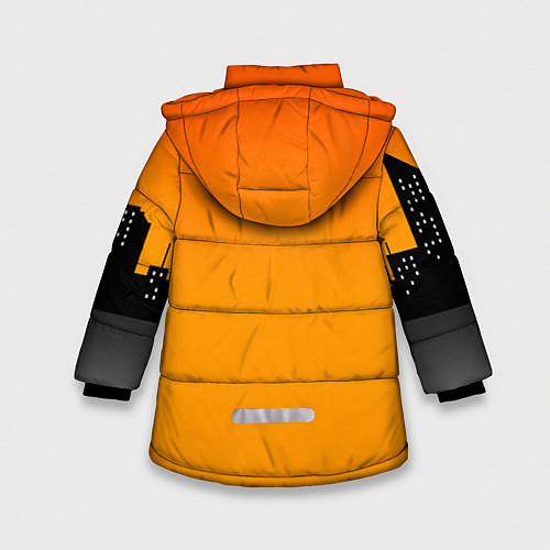Зимняя куртка для девочки Строитель 1 / 3D-Черный – фото 2