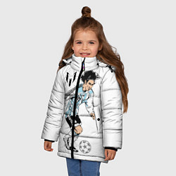 Куртка зимняя для девочки Messi Young, цвет: 3D-красный — фото 2