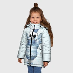 Куртка зимняя для девочки Santa Sans, цвет: 3D-светло-серый — фото 2