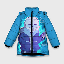 Куртка зимняя для девочки Winter Sans, цвет: 3D-черный