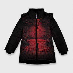 Куртка зимняя для девочки Alien: Space Ship, цвет: 3D-черный