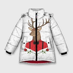 Зимняя куртка для девочки Christmas Deer
