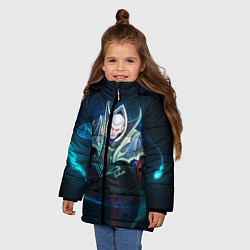 Куртка зимняя для девочки White Invoker, цвет: 3D-черный — фото 2