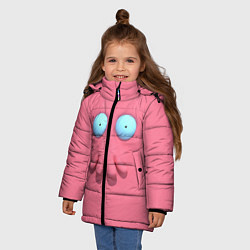 Куртка зимняя для девочки Доктор Зойдберг, цвет: 3D-черный — фото 2