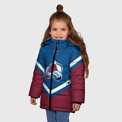 Куртка зимняя для девочки NHL: Colorado Avalanche цвета 3D-черный — фото 2
