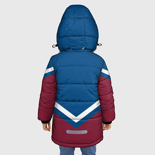 Зимняя куртка для девочки NHL: Colorado Avalanche / 3D-Красный – фото 4