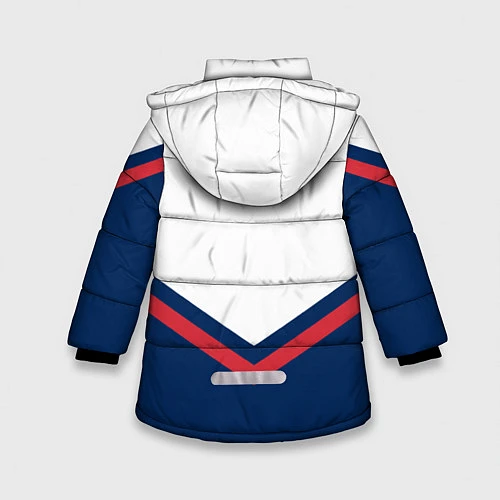 Зимняя куртка для девочки NHL: Columbus Blue Jackets / 3D-Светло-серый – фото 2