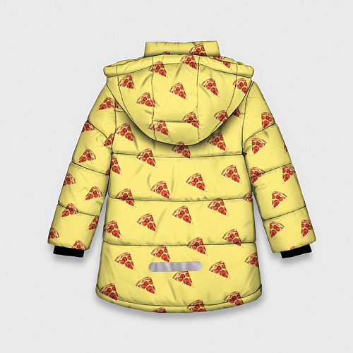 Зимняя куртка для девочки Рай пиццы / 3D-Черный – фото 2