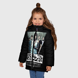 Куртка зимняя для девочки Bring Me The Horizon, цвет: 3D-светло-серый — фото 2