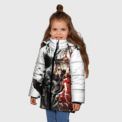 Куртка зимняя для девочки Metal gear solid 5, цвет: 3D-красный — фото 2