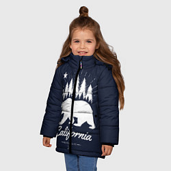 Куртка зимняя для девочки California Republic, цвет: 3D-светло-серый — фото 2