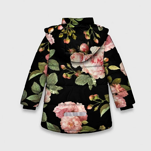 Зимняя куртка для девочки TOP Roses / 3D-Черный – фото 2
