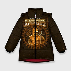 Куртка зимняя для девочки Steampunk Attitude, цвет: 3D-красный