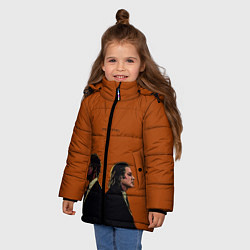 Куртка зимняя для девочки Pulp Fiction, цвет: 3D-светло-серый — фото 2