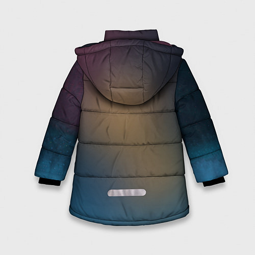 Зимняя куртка для девочки Лис / 3D-Черный – фото 2