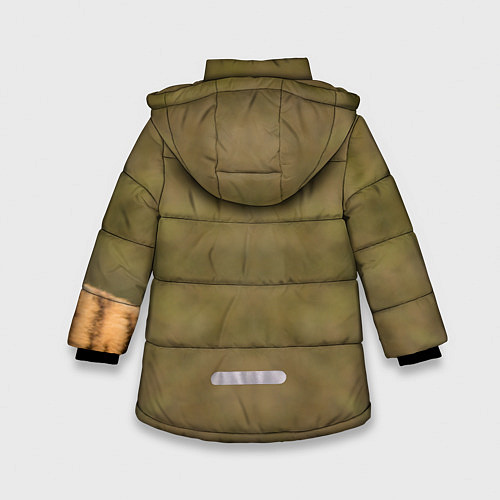 Зимняя куртка для девочки Милый тигр / 3D-Черный – фото 2