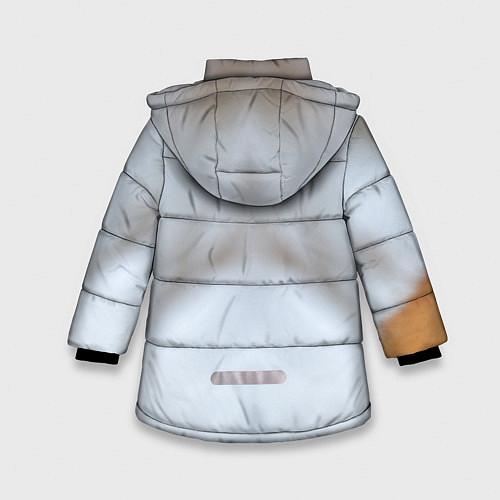 Зимняя куртка для девочки Зимняя лиса / 3D-Черный – фото 2