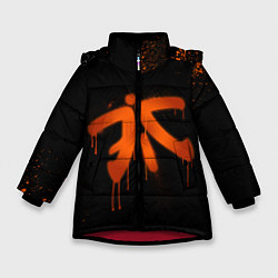 Куртка зимняя для девочки Fnatic: Black collection, цвет: 3D-красный