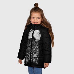 Куртка зимняя для девочки Лунный охотник, цвет: 3D-красный — фото 2