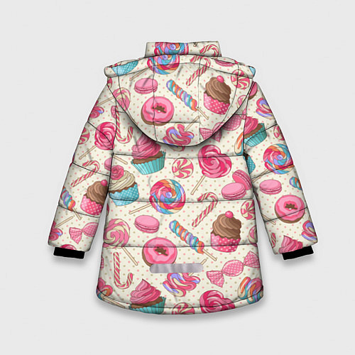 Зимняя куртка для девочки Радости для сладости / 3D-Черный – фото 2