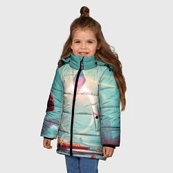 Куртка зимняя для девочки No Mans Sky, цвет: 3D-светло-серый — фото 2