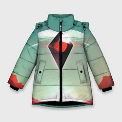 Куртка зимняя для девочки No Mans Sky, цвет: 3D-черный