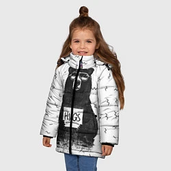 Куртка зимняя для девочки Bear Hugs, цвет: 3D-черный — фото 2