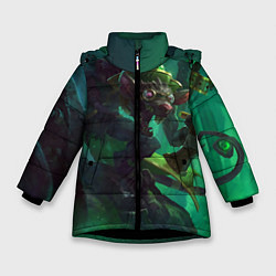 Куртка зимняя для девочки Twitch, цвет: 3D-черный