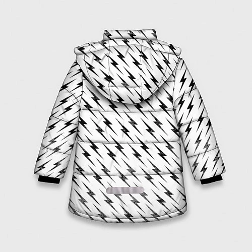Зимняя куртка для девочки Панда вокалист / 3D-Черный – фото 2