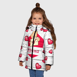 Куртка зимняя для девочки Ирина, цвет: 3D-черный — фото 2