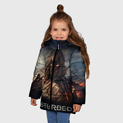 Куртка зимняя для девочки Disturbed: Skull Mountain, цвет: 3D-черный — фото 2